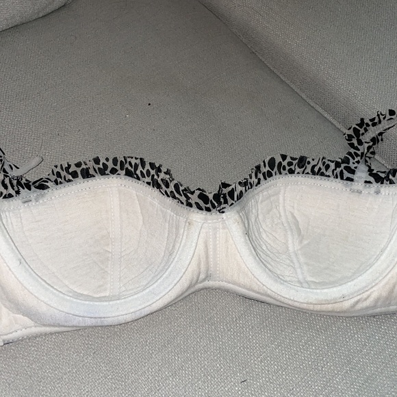 Sophie & Me Adorable Cow Print Balconette Bra 34C - Picture 7 of 10